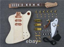 Custom music Fire bird Style DIY Electric Guitar Kit, 6-string H H H pickup FIT