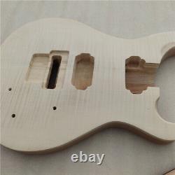 DIY 1 Set Unfinished Guitar Neck and Body Electric Guitar kit