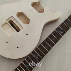 DIY 1 Set Unfinished Guitar Neck and Body Electric Guitar kit