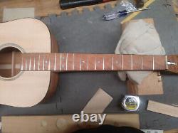 DIY Acoustic Handcraft Custom Mahog GUITAR KIT-Dreadnought or OM-All solid Wood