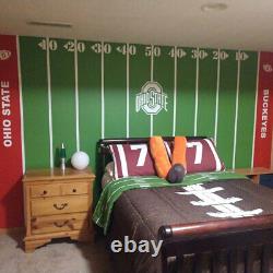 DIY CUSTOMIZE ANY TEAM U WANT FREE SHIP Football Field Wall Complete Kit Decals
