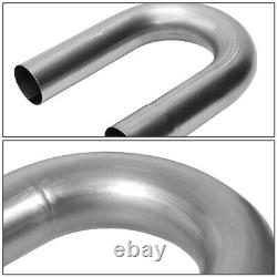 DIY Custom 8Pcs 2.5 OD Steel Mandrel U-Bends Straight Exhaust Tubing Pipe Kits
