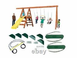DIY Custom Backyard Kids Play Set Hardware Kit Outdoor Swing Seat Trapeze Ring
