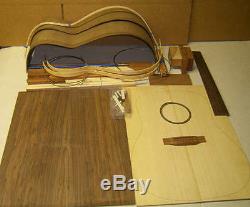 DIY Custom Luthier DREADNOUGHT or OM Guitar Kit. Claro Walnut ALL SOLID WOOD