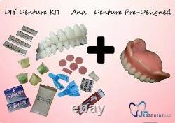 DIY Denture Kit and Pre-designed Denture /Full Upper dentures custom dentures