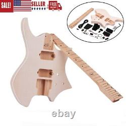 DIY Electric Guitar Kit Basswood Body Maple Wood Fingerboard Guitar Neck Z9K3