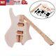 DIY Electric Guitar Kit Basswood Body Maple Wood Neck Without Headstock T9K8