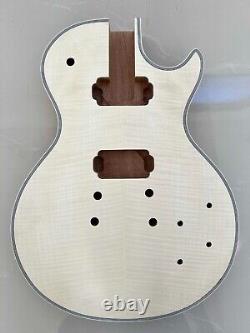 DIY Electric Guitar Kit Custom Flame Maple Top Bingding Archtop CR FREE SHIPPING