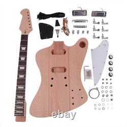 DIY Electric Guitar Kit FbFireB Mahogany Body Rosewood Frets Free Shipping