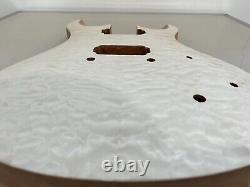 DIY Electric Guitar Kit Flame Maple Top Mahogany Body Water Ripple FREE SHIPPING