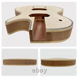 DIY Electric Guitar Kit LP Binding Flame Maple Top Archtop FREE SHIPPING
