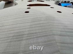 DIY Electric Guitar Kit Mahogany Body with Flame Maple Top Archtop FREE SHIPPING