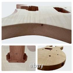 DIY Electric Guitar Kit Mahogany Body with Flame Maple Top P1 FREE SHIPPING