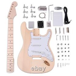 DIY Electric Guitar Kit Unfinished Free Shipping ST Maple Fingerboard