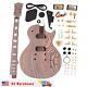 DIY Electric Guitar Kit Whole Body Zebrawood Archtop FREE SHIPPING