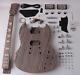 DIY Electric Guitar Kit Whole Body Zebrawood FREE SHIPPING Complimentary Cable