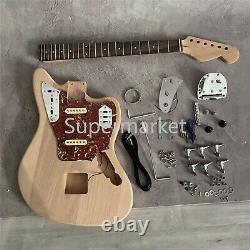 DIY Kit Custom Electric Guitar 6 String Solid Body Basswood Body SS Pickup
