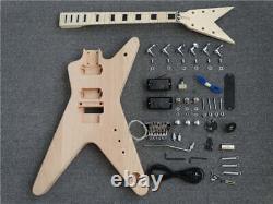 DIY LP Style Electric Guitar Kit, Semi-finished products, Full Warranty CUSTOM