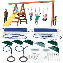 DIY Playground Kit Playset Custom Additional Swing Set Outdoor wood not included