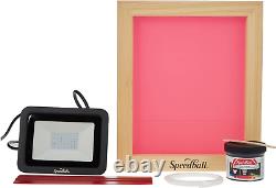 DIY Screen Printing Kit Speedball Speed Screens Frame, Squeegee, Ink, UV Light
