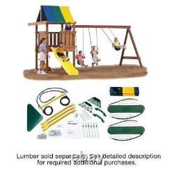 DIY Wrangler Custom Outdoor Playset Hardware Kit (Lumber And Slide Not Included)