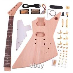 DIY electric guitar Kit set Mahogany body Maple Neck Rosewood Fingerboard EX-1R