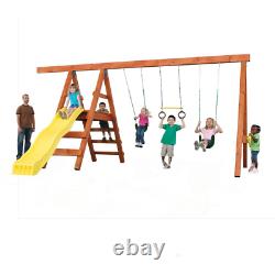 Do It Yourself Outdoor Playground Kit Custom Play Set with Swing Set Accessories
