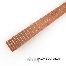 Electric Guitar Kit DIY Maple Neck Roasted Maple Fingerboard White Pickguard