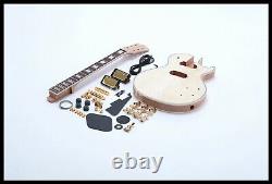 Electric Guitar Kits 4A Grade Flamed Maple Unfinished Guitar DIY Custom Style
