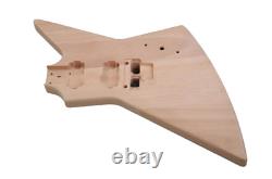 Explorer Style DIY Electric Guitar Kit Rosewood Fingerboard Mahogany body CUSTOM