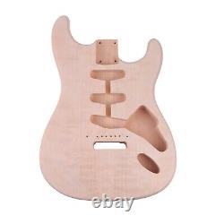 FREE SHIPPING DIY Electric Guitar Kits ST type Maple Neck Basswood Body