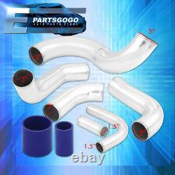 For 93-97 Mazda RX7 FD 13B Bolt-On Turbo Intercooler Piping Kit + Clamps Coupler