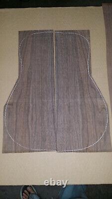 Free S&H. DIY Custom Luthier DREADNOUGHT Guitar Kit Claro Walnut ALL SOLID WOOD