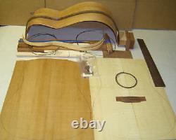Free S&h Parlor Guitar Diy Custom Guitar Kit Mahogany-spruce Top All Solid Wood