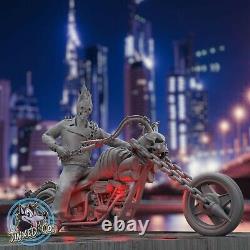 Ghost Rider & Motorcycle 21 Diorama Custom Resin Model Kit DIY Paint