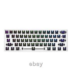 Gk61X Rgb Hotswap Custom Diy Kit For 60% Keyboard, Pcb Mounting Plate Case Gk