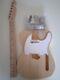 Handcraft Unfinished DIY Electric Guitar Kit Mahogany Body 6 String Maple Neck