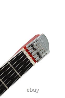 Headless Electric Guitar Kit Portable design DIY LP Styles, 6-Strings Custom