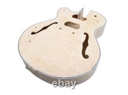 Hollow Body Left Hand LP Style DIY Guitar Kit, custom 6-string H H Full Warranty