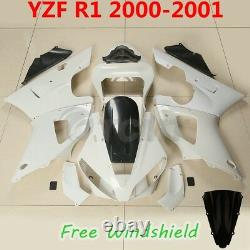 INJECTION Unpainted ABS Fairing Bodywork Kit Fit For Yamaha YZF-R1 1998-2011 DIY