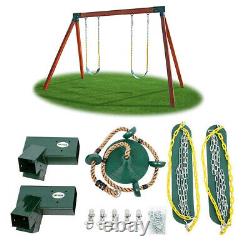 Joymor DIY Custom Backyard Kids Play Set Hardware Swing Kits Outdoor Swing Seat