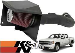 K&N 57-3070 Cold Air Induction Kit For 2009-2014 Chevy/GMC/Cadillac New USA