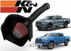 K&N 63-9039 Cold Air Intake Kit with Washable Air Filter For 2016+ Toyota Tacoma