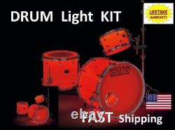LED Drum Set Light KIT custom made to order LED Drum KIT DIY NEW for 2023