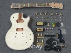 LP Custom style DIY Electric Guitar kit, H H Pickup, Right hand Orientation, FIT