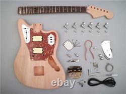 LP Style DIY Electric Guitar Kit H H Pickup Mahogany Body 6-String CUSTOM FIT