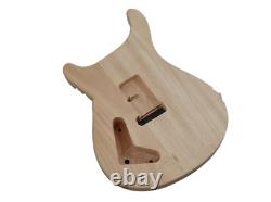 LP Style DIY Electric Guitar Kit, with Ash burl top 6-string H H pickup Custom