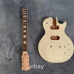 Ledux Unfinished Electric Guitar, Guitar Kits, DIY Guitar, One Piece of Neck