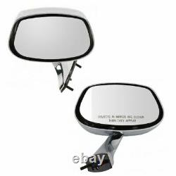 Manual Chrome Mirror Pair Set of 2 for Parisienne Electra LeSabre Impala 88 98