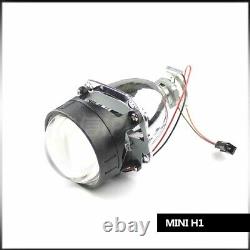 Mini 3 inch H1 Bi-Xenon HID Projector Lens RGB LED Kit For Custom Headlight DIY